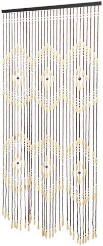 3543 x 689 Inch Wall Hanging Curtains with Wooden Beads