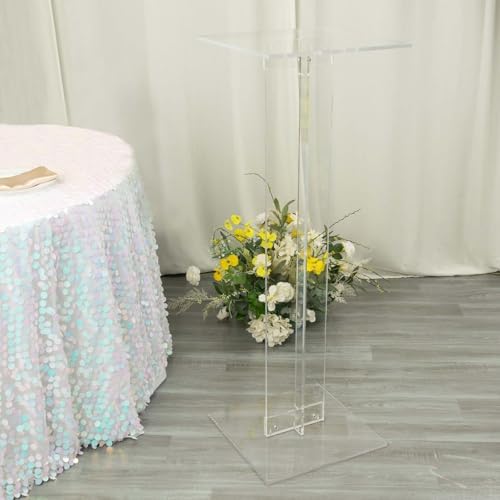 Efavormart 46 Inch Acrylic Pedestal Display Stand