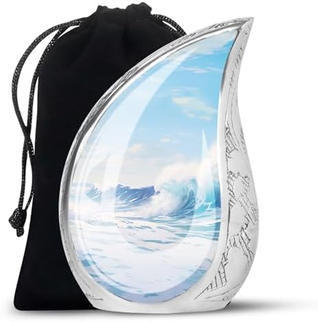 Ocean Waves Urns for Human Ashes 10 Inch