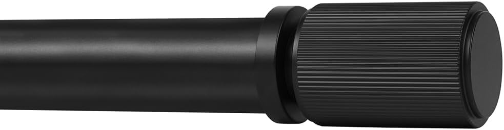 Ivilon Black Curtain Rods 1 Inch Diameter Adjustable