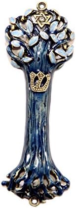 Bless This House Mezuzah Case with Tree of Life Design