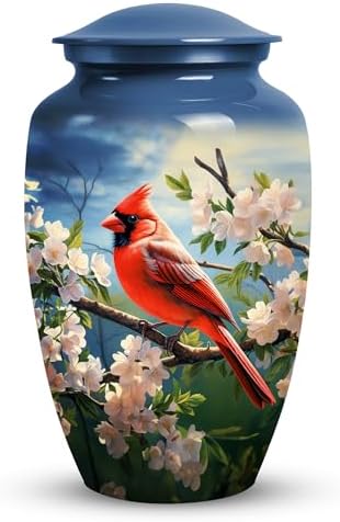 Yatskia Cardinal Bird Cremation Urn for Adult Ashes