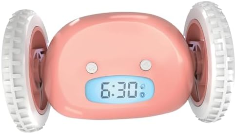 Extra Super Loud Alarm Clock with Rolling Wheels
