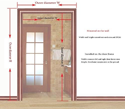 NMDCDH Beaded Curtain Natural Wooden Beads Door String 21 25 29 Strands