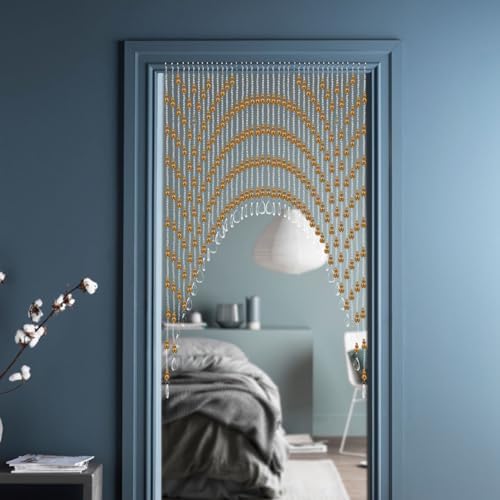 TFCFL Arched Crystal Bead Curtain for Doorways and Windows