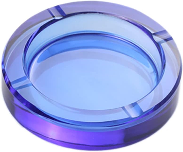 Sizikato 4-Inch Colored Crystal Glass Ashtray 1