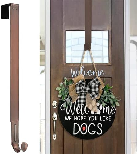 Myfolrena Wreath Hanger Adjustable Door Mount