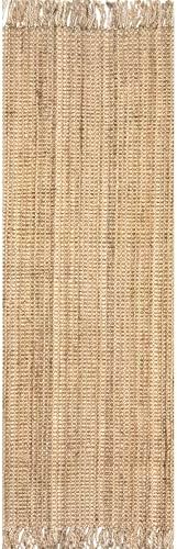 nuLOOM 2x6 Jute Tassel Hand Woven Area Rug