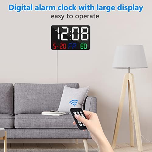 Ygdigital 115 Inch LED Digital Wall Clock with Remote Control