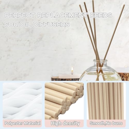 100PCS Thick Reed Diffuser Sticks 10 Inch White
