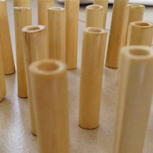 Natural Bamboo Bead Curtain for Doorways Red Panel 90x100cm 60 Strands