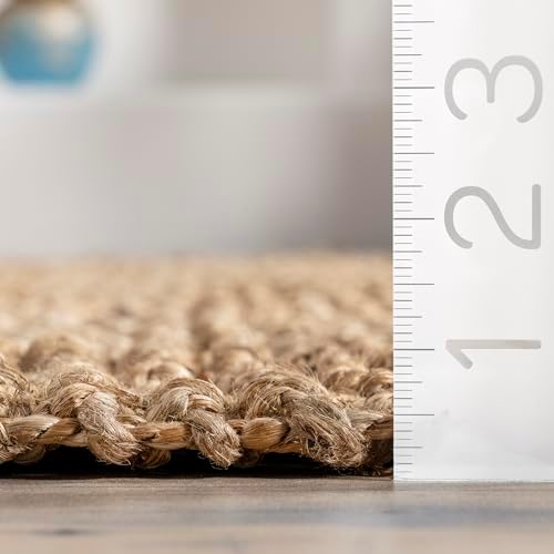 nuLOOM Raleigh Farmhouse Jute Tasseled Runner Rug