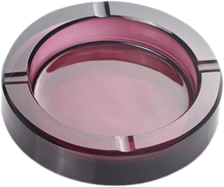 Sizikato 4-Inch Colored Crystal Glass Ashtray 1