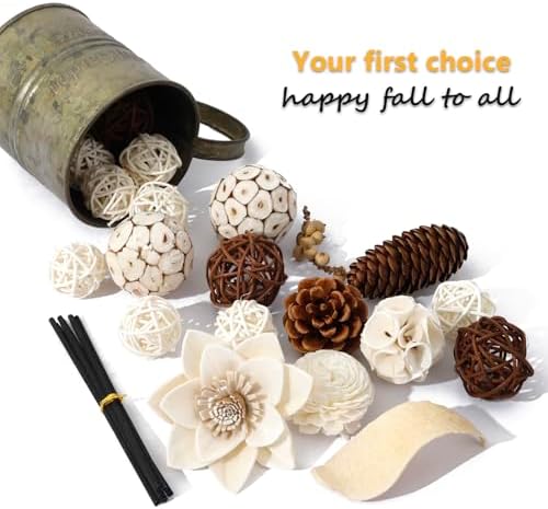 2 Boxes White Potpourri Bowl Filler for Home Decoration