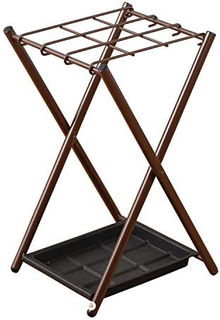 Folding Umbrella Stand with Drip Tray for Home Office Entryway