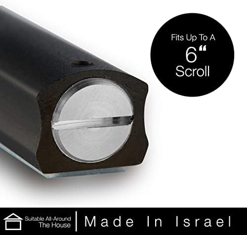 AS Mezuzot Modern Design Mezuzah Case Black 7 Inches