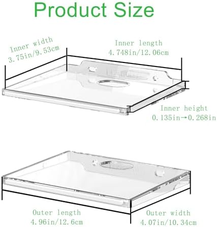 12 Pack Clear Floating Wall Shelf for Home Decor