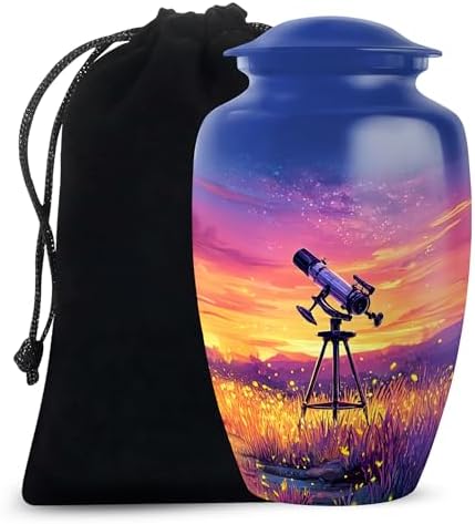 Telescope Cremation Urn for Ashes 6 Inch Medium