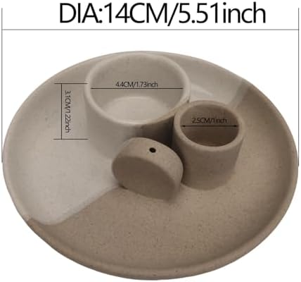 4 In 1 Incense Holder Ceramic for Yoga and Meditation