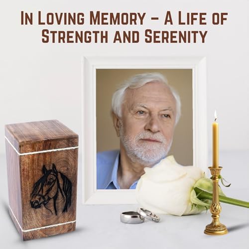 Handmade Hardwood Cremation Urn for Human Ashes Adult