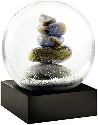 Cairn Stacked Rocks Sculpture - Snow Globe