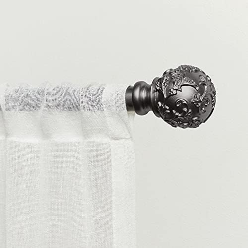 Exclusive Home Vine 1 Inch Curtain Rod with Finials Set