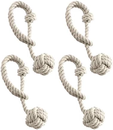 Home Queen Curtain Tiebacks Nautical Style 2 Pairs Beige
