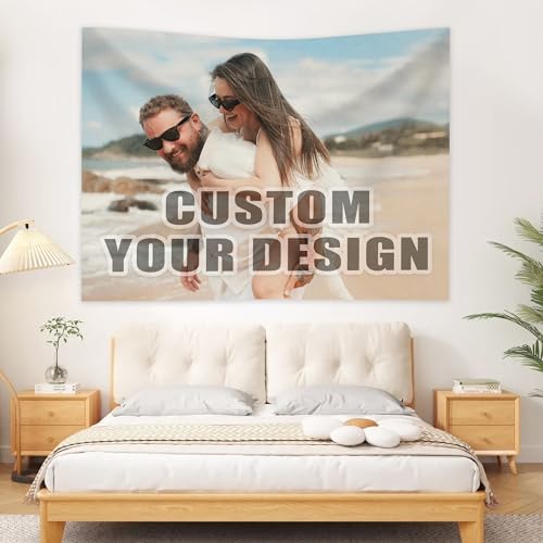 Nenntbriy Custom Tapestry Wedding Backdrop Wall Art