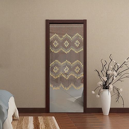 3543 x 689 Inch Wall Hanging Curtains with Wooden Beads