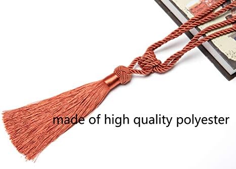 BEL AVENIR Curtain Tiebacks 4 Pack Orange