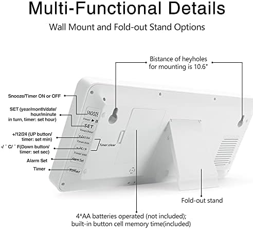 TXL 142 In Digital Wall Clock with Backlight