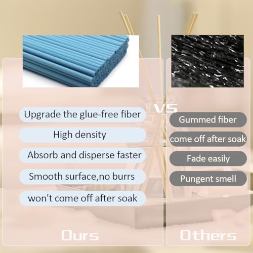 100PCS Thick Reed Diffuser Sticks 10 Inch White