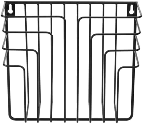 Modern Design Black Metal Wire Magazine Holder and File Folder Rack