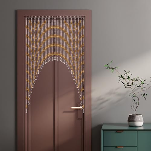 TFCFL Arched Crystal Bead Curtain for Doorways and Windows
