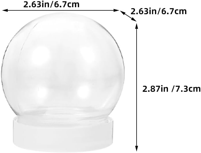 36 Pcs DIY Snow Globe Kit for Winter Decor
