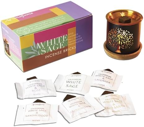 Aromafume White Sage Incense Brick Gift Set
