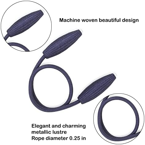 2 Pc DIY Twist Curtain Tieback Clips Blue