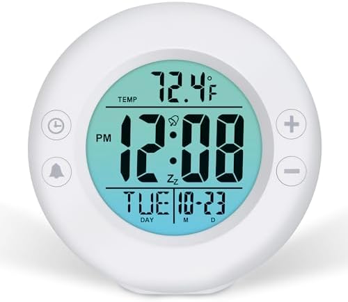 Westclox Digital Alarm Clock with Gradient Backlight