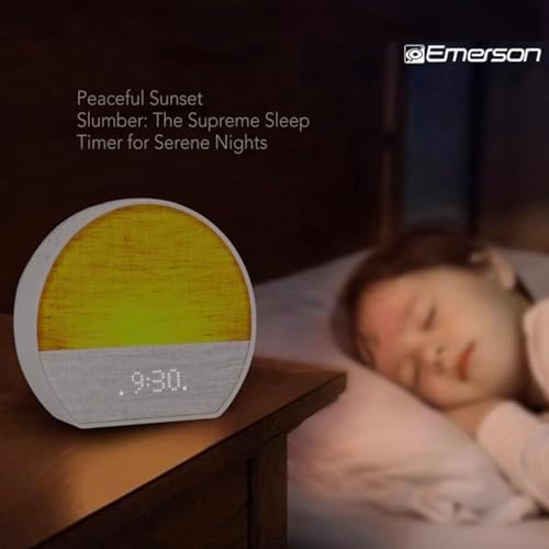 Emerson Sunrise SmartSet Alarm Clock with White Noise