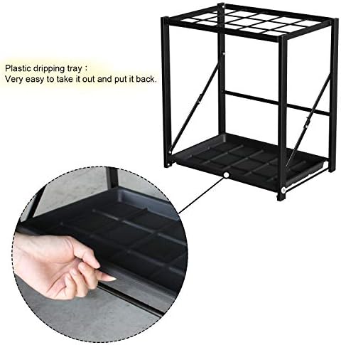 Folding Umbrella Stand with Removable Drip Tray