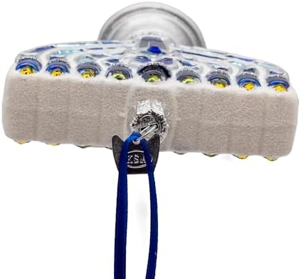 Kurt Adler 375 Inch Noble Gems Glass Menorah Ornament