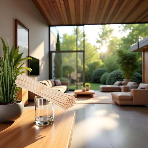 30 Pcs Wood Rattan Reed Sticks for Diffusers and Aromatherapy