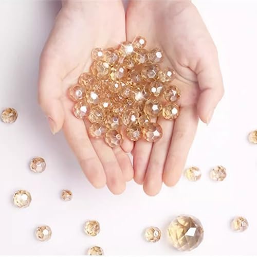 GVILTY Crystal Beaded Curtain Door Divider 100x120cm