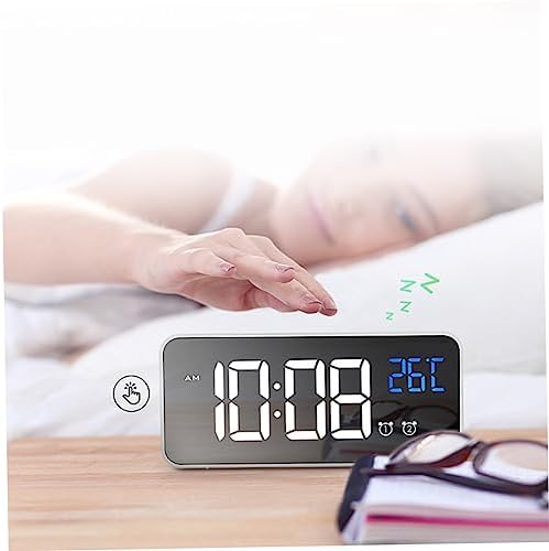 Zerodeko LED Music Alarm Clock with Dual Alarm and Large Screen
