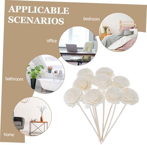 FRCOLOR 10pcs Aroma Diffuser Sticks for Home Fragrance