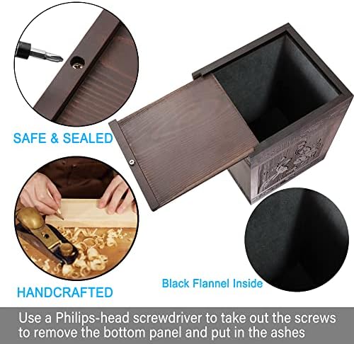Wooden Hummingbird Cremation Urn for Human and Pet Ashes