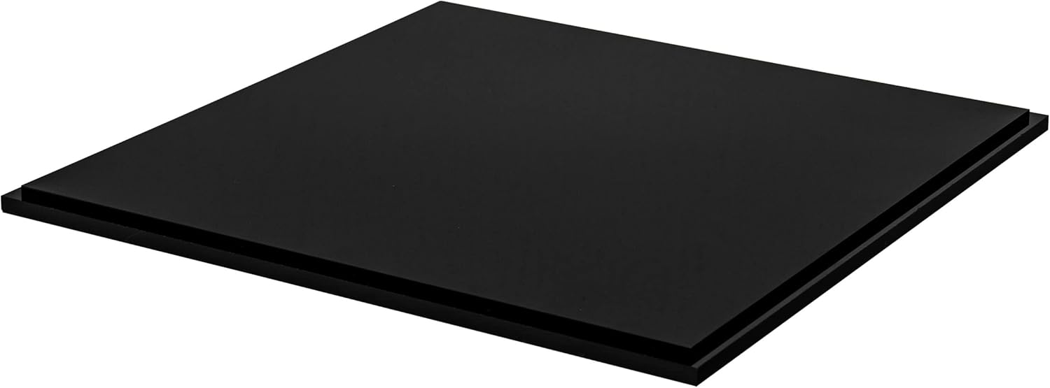 12x12x18 Clear Acrylic Display Box with Black Base