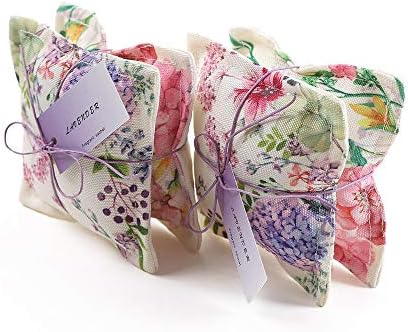 Aucuda 4 Pack Lavender Scented Sachets for Drawers Closets