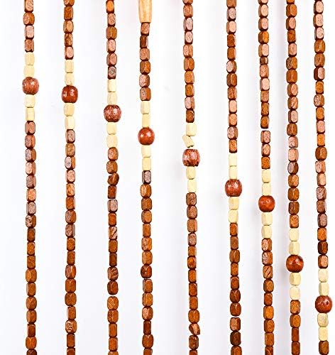 Wooden Bead Curtain for Doorway and Decor