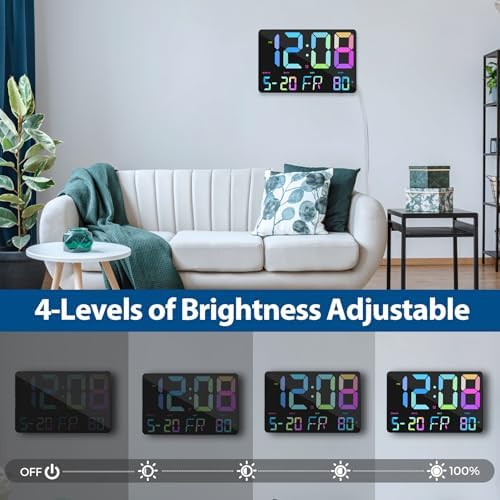 SZELAM Digital Wall Clock with Remote Control